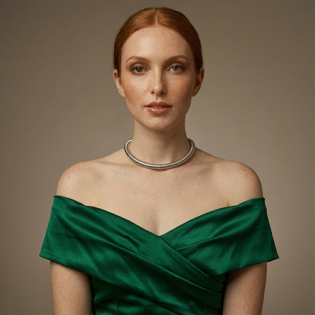 12MM STEEL COLOR STAINLESS STEEL 18K GOLD PLATED CHOKER&nbsp;