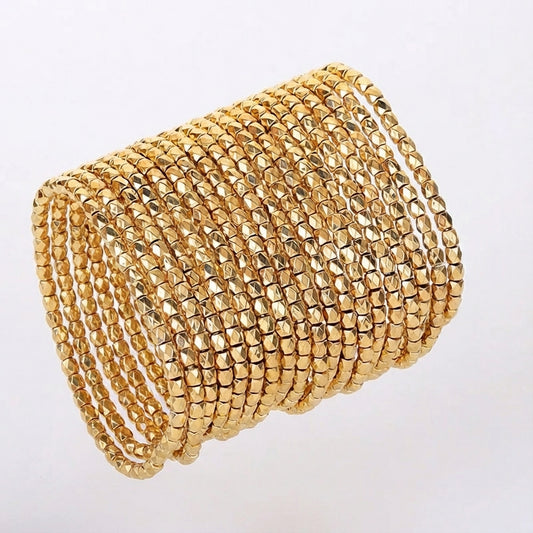 CASUAL RETRO CLASSIC STYLE SOLID COLOR CCB BEADED CHAIN BEADED BRACELETS J-19445B