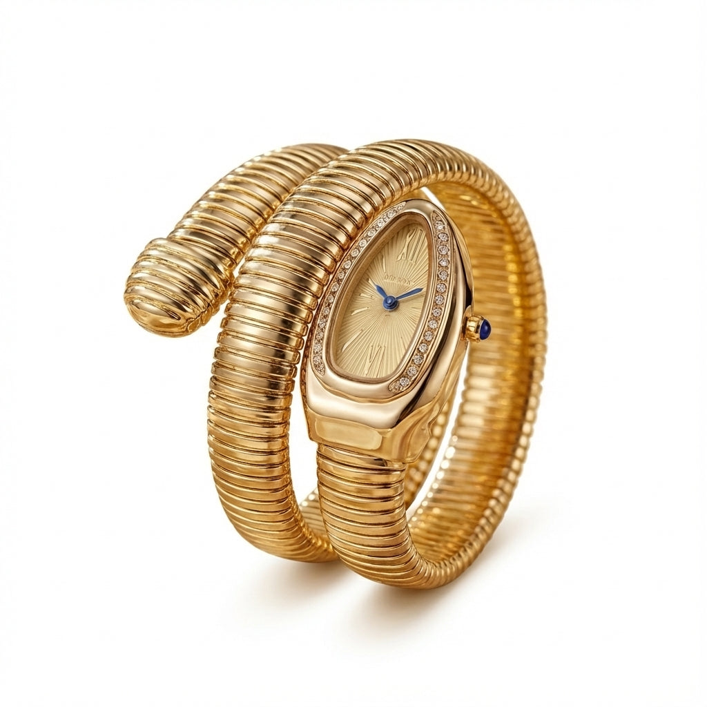 Gold Vintage Snake Women's Watch