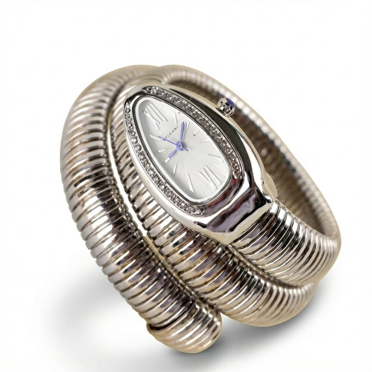 Silver White Dial Vintage Style Women's Watches