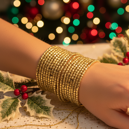 CASUAL RETRO CLASSIC STYLE SOLID COLOR CCB BEADED CHAIN BEADED BRACELETS J-19445B