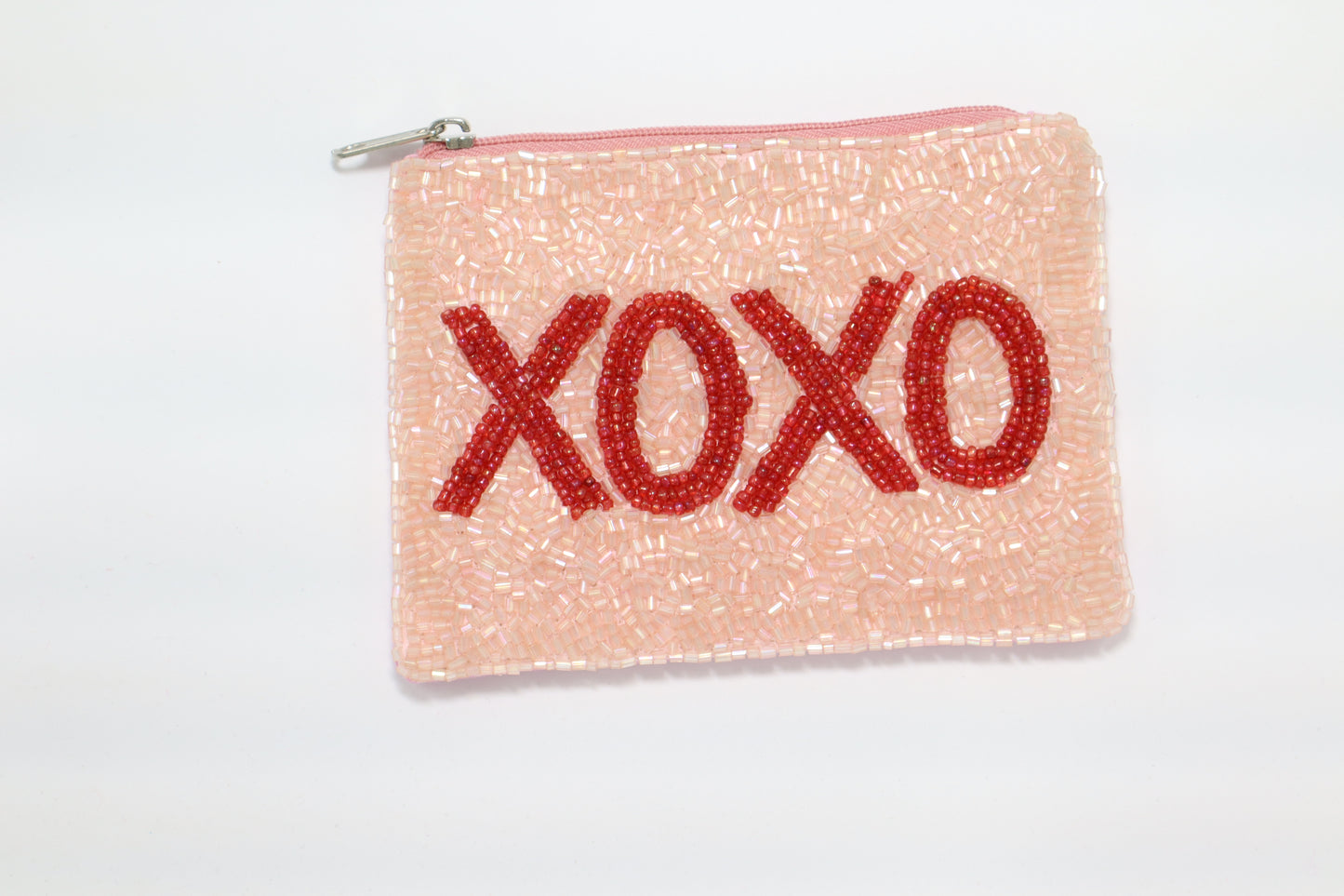XOXO KEYCHAIN BEADED COIN PURSE